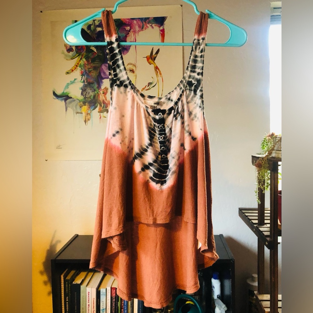Hi-Lo Tie Dye Tank Top